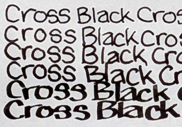 Ink Review #1: Cross Black