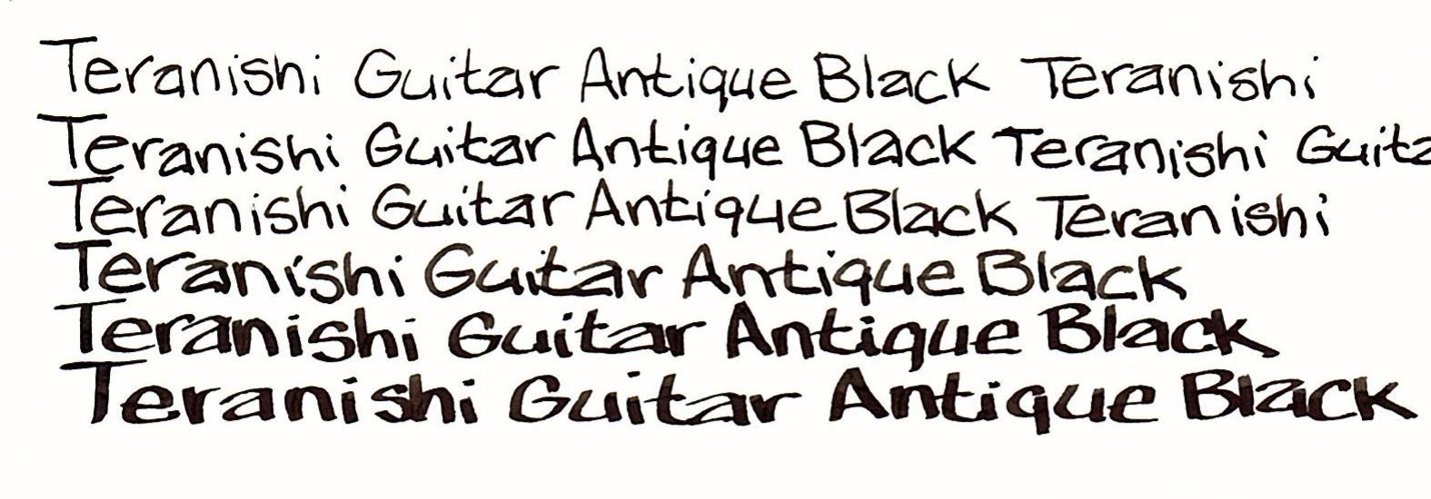 Ink Review #3 Teranishi Guitar Antique Black